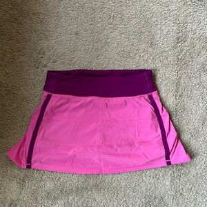 Lulu lemon skort. Mid rise. Size 4 tall.